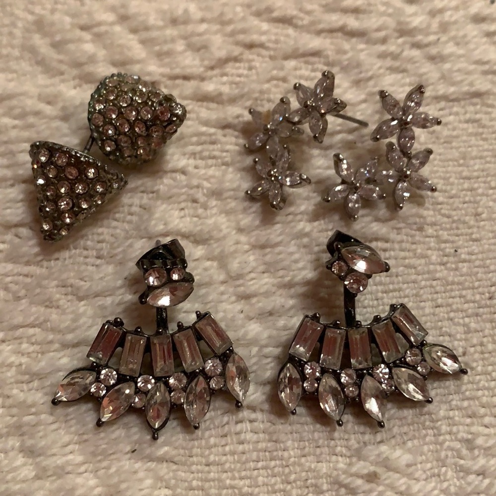 Set of 3 Sparkle Earrings Zara